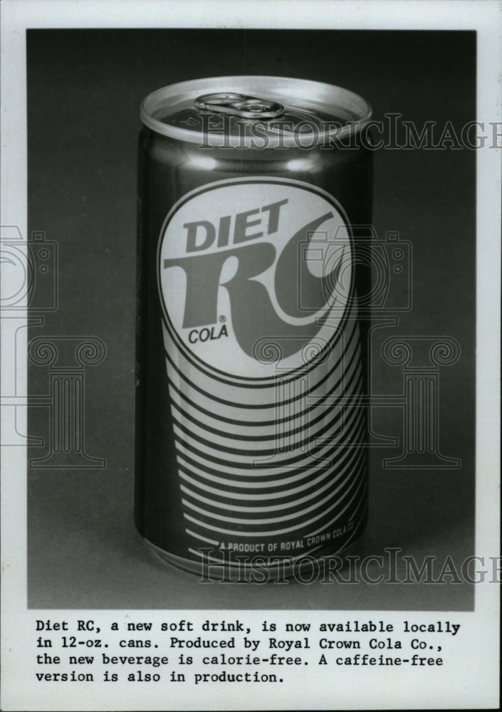 1986 Press Photo Diet RC new soft drink - RRW76069 - Historic Images