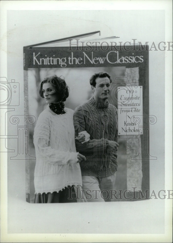 1996 Press Photo Knitting the New Classics by Kristin N - RRW76181 - Historic Images