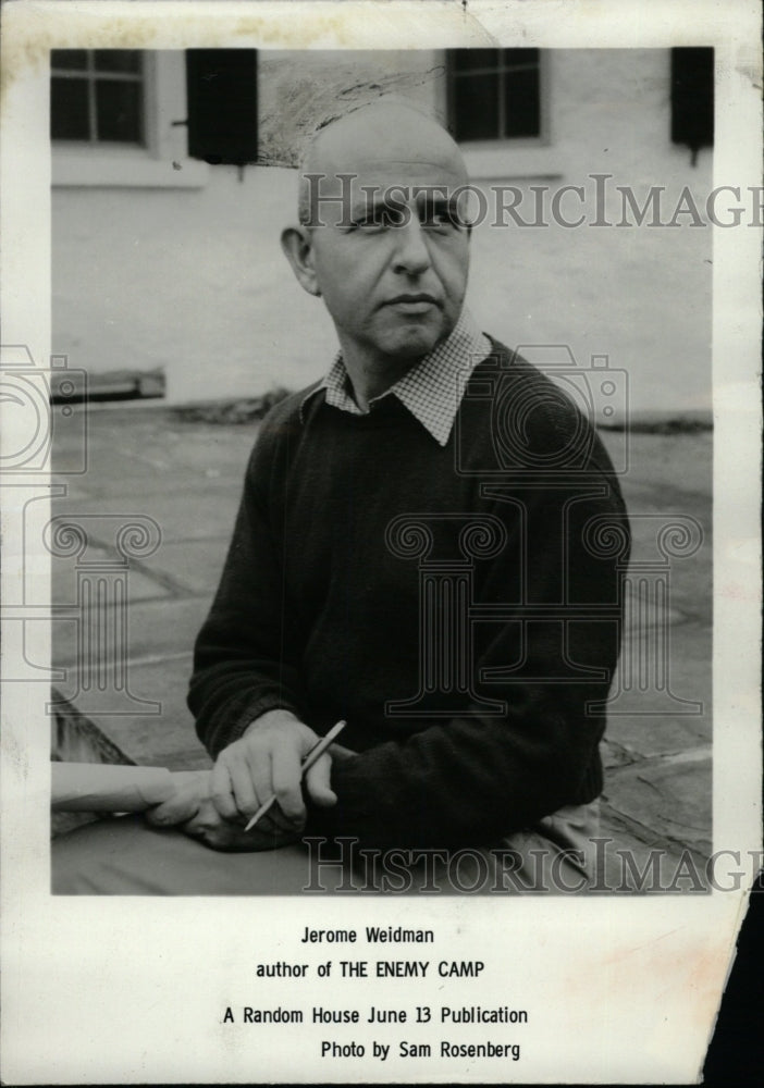 1958 Photo The Enemy Camp Author Jerome Weidman - RRW76255 - Historic Images