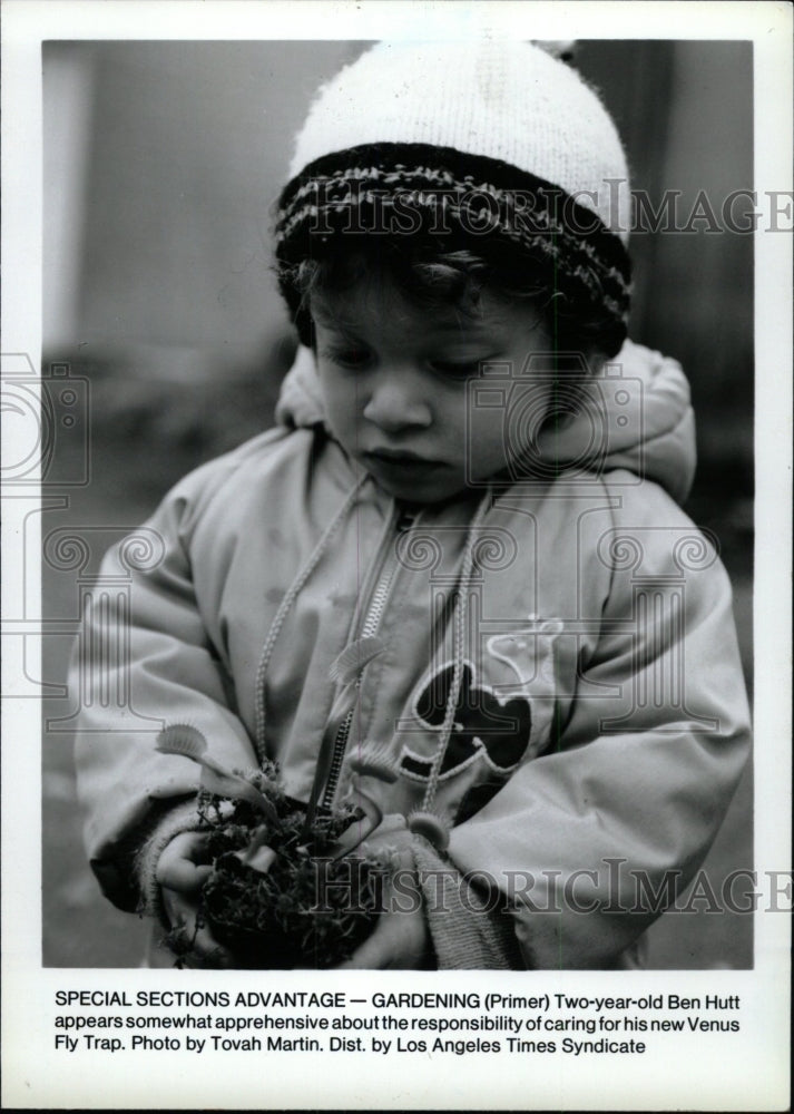 1990 Press Photo Venus Flytrap Favorite Plant Children - RRW76301 - Historic Images