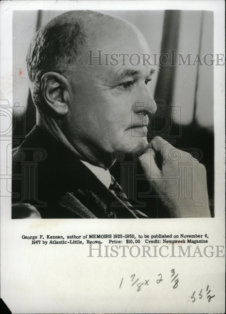 1968 Press Photo Author George Kennan - RRW76375 - Historic Images