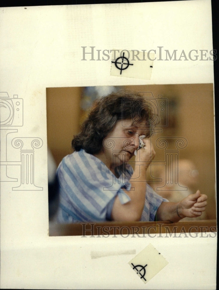 1989 Press Photo Detroit Church Closing Lena Dubosh - RRW76591 - Historic Images