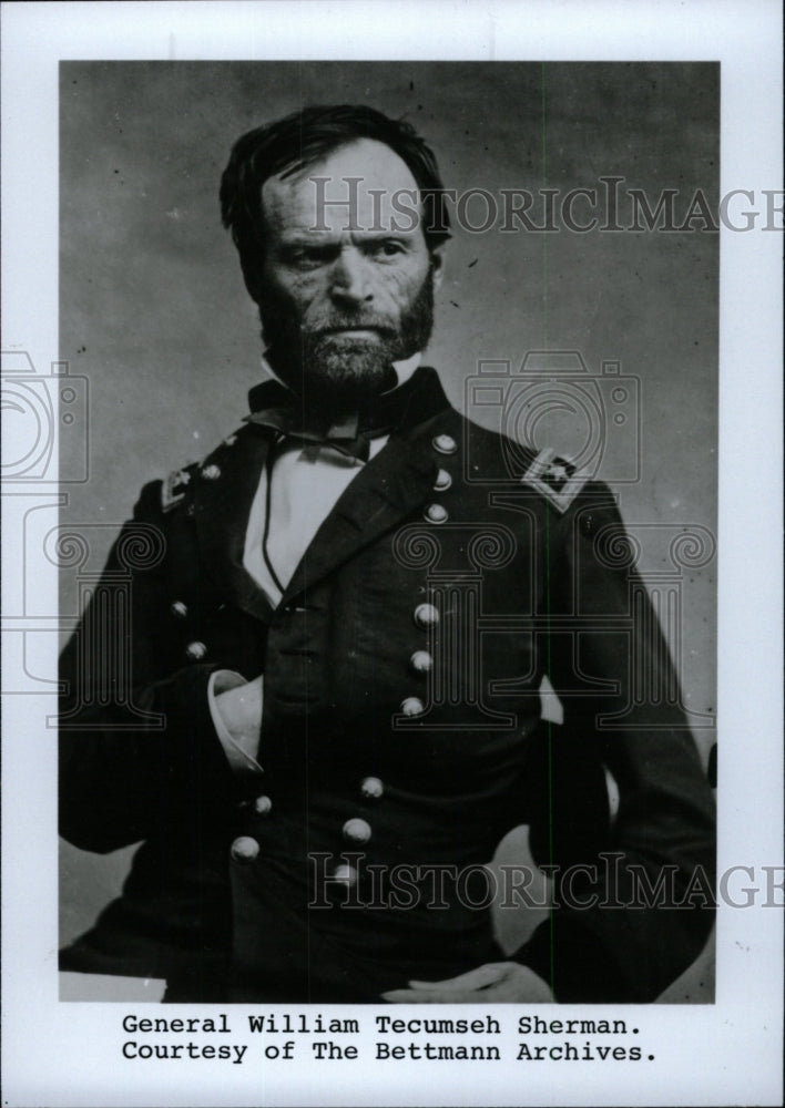 1990 Press Photo Copy General William Tecumseh Sherman - RRW76601 - Historic Images