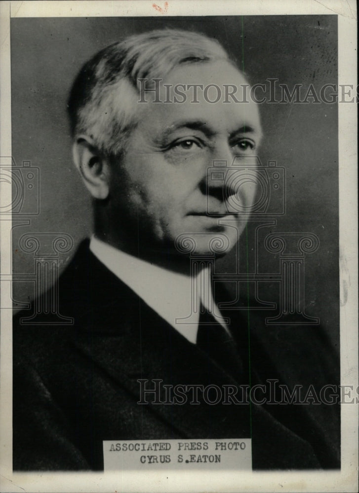 1934 Press Photo Cyrus S Eaton,Financier - RRW76699 - Historic Images