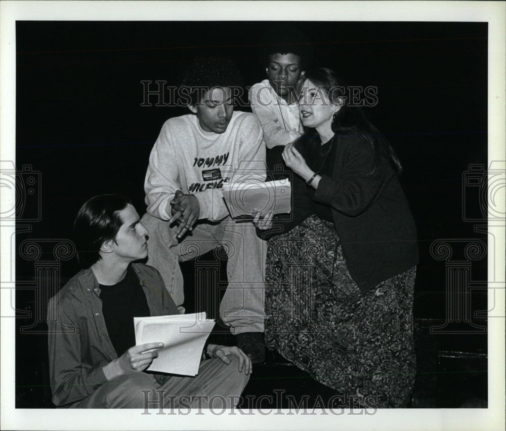 1966 Press Photo Chicago Academy Teacher Rehearsal - RRW76985 - Historic Images