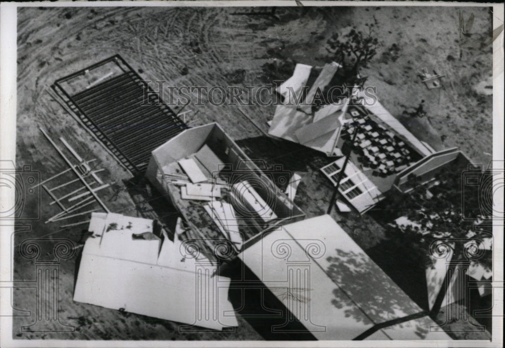 1960 Press Photo Hurricane Donna School Damage Florida - RRW77055 - Historic Images