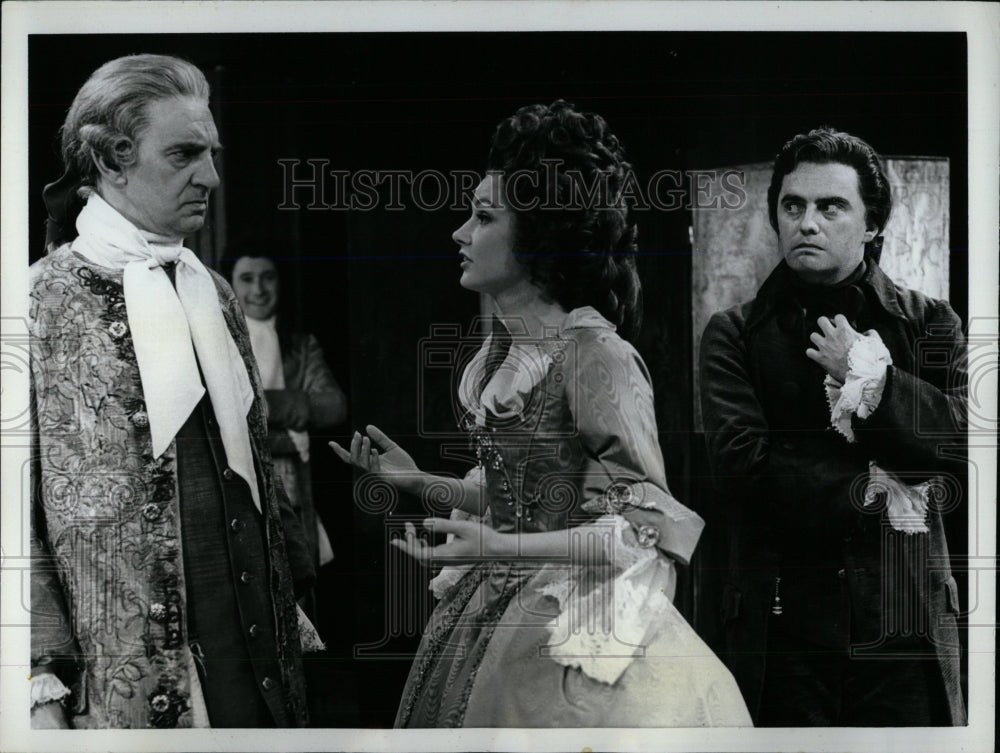 1976 Press Photo School For Scandal Play Scene Cast - RRW77247 - Historic Images