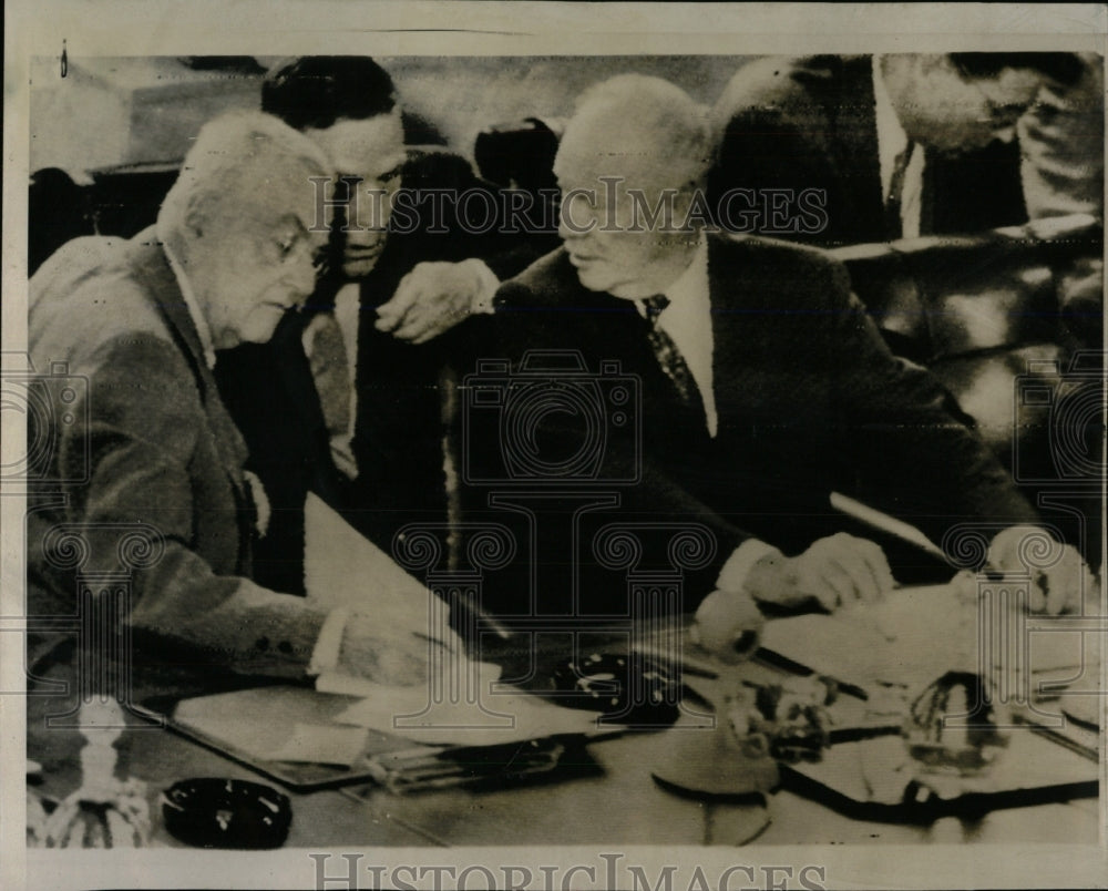 1955 Press Photo Pres Eisenhower Big Four Meeting - RRW77277 - Historic Images