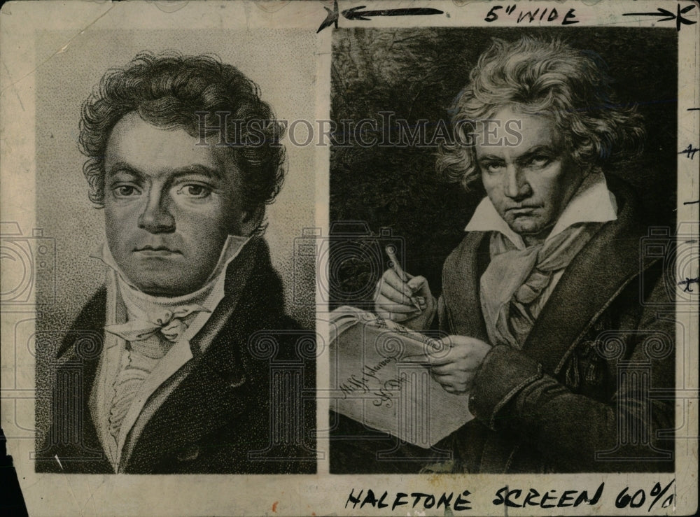 1958 Press Photo Ludwig Von Beethoven - RRW77349 - Historic Images