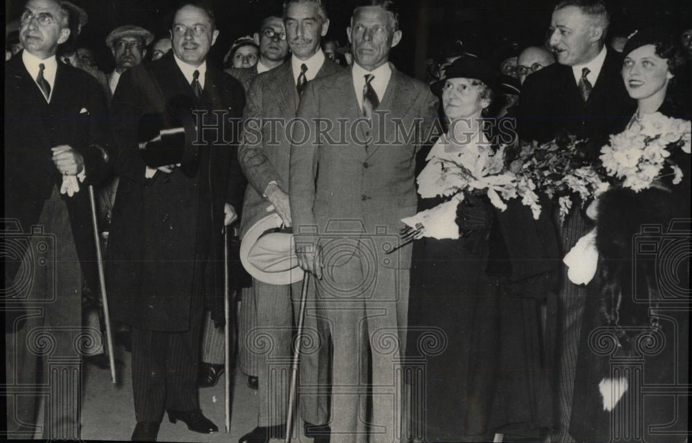 1933 Press Photo German Ambassador &amp; family - RRW77363 - Historic Images