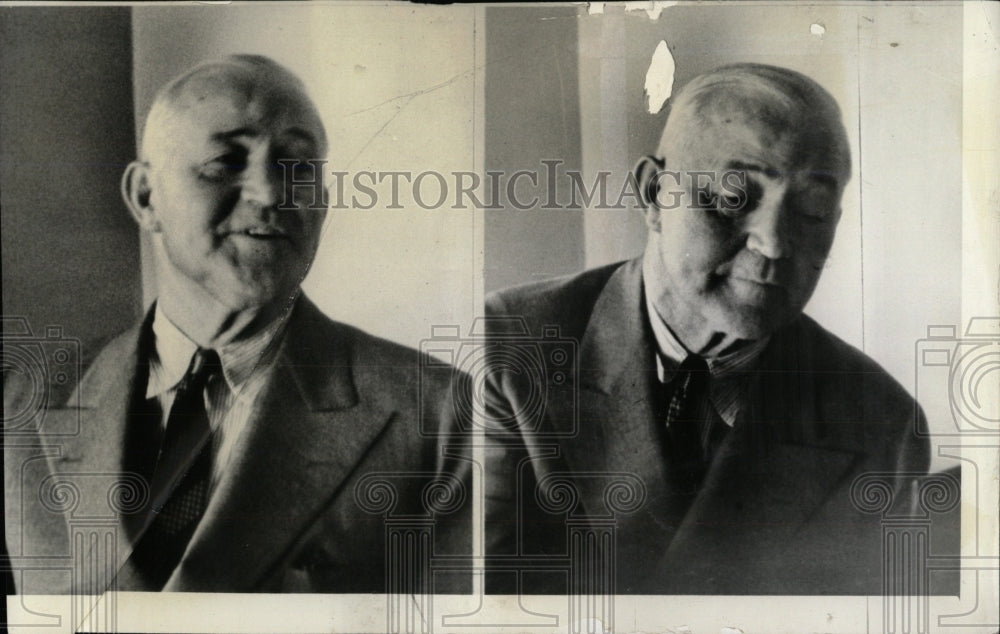 1938 Press Photo Businessman Hines Two Pictures - RRW77449 - Historic Images