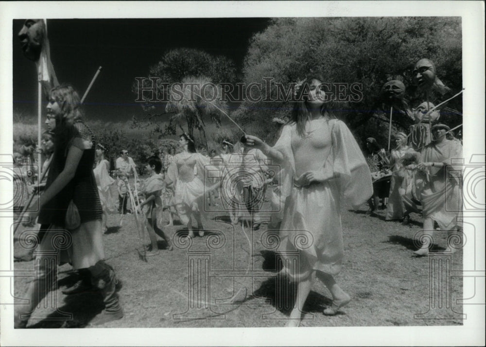 1985 Press Photo Medieval Fair Ringling Museum Sarasota - RRW77515 - Historic Images