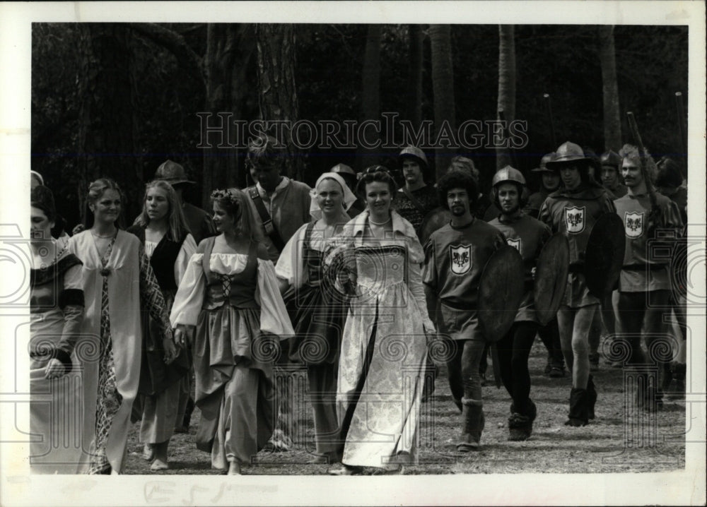 1980 Press Photo Medieval Fair Ringling Museum - RRW77531 - Historic Images