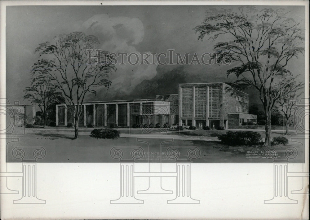 1962 Press Photo Artist Life Science Building - RRW77733 - Historic Images