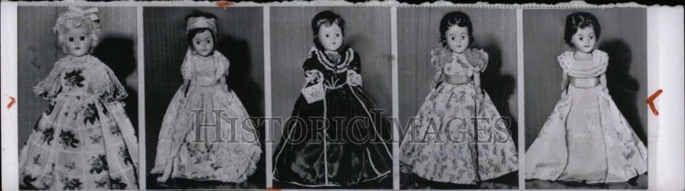 1965 Press Photo Dolls Wives Washington Madison Lincoln - RRW77823 - Historic Images