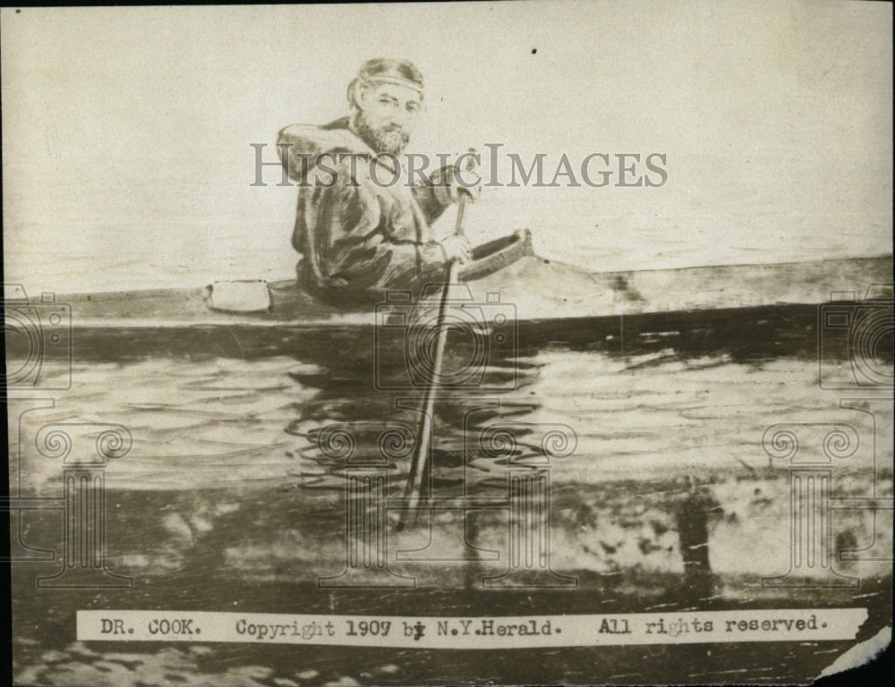 1907 Press Photo Dr. Cook/Boat - RRW78213 - Historic Images