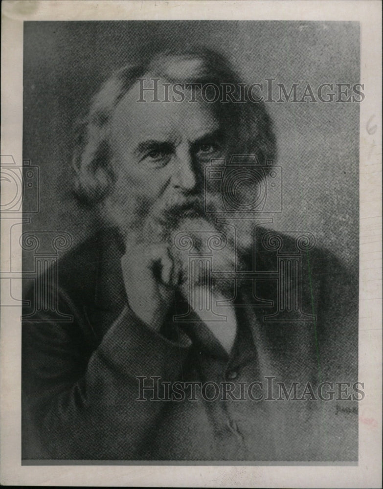 1963 Press Photo Poet Henry Longfellow - RRW78611 - Historic Images