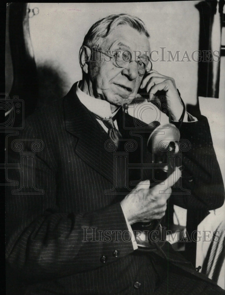 1931 Press Photo Jacob Sechler Coxey Massillon Ohio - RRW78745 - Historic Images