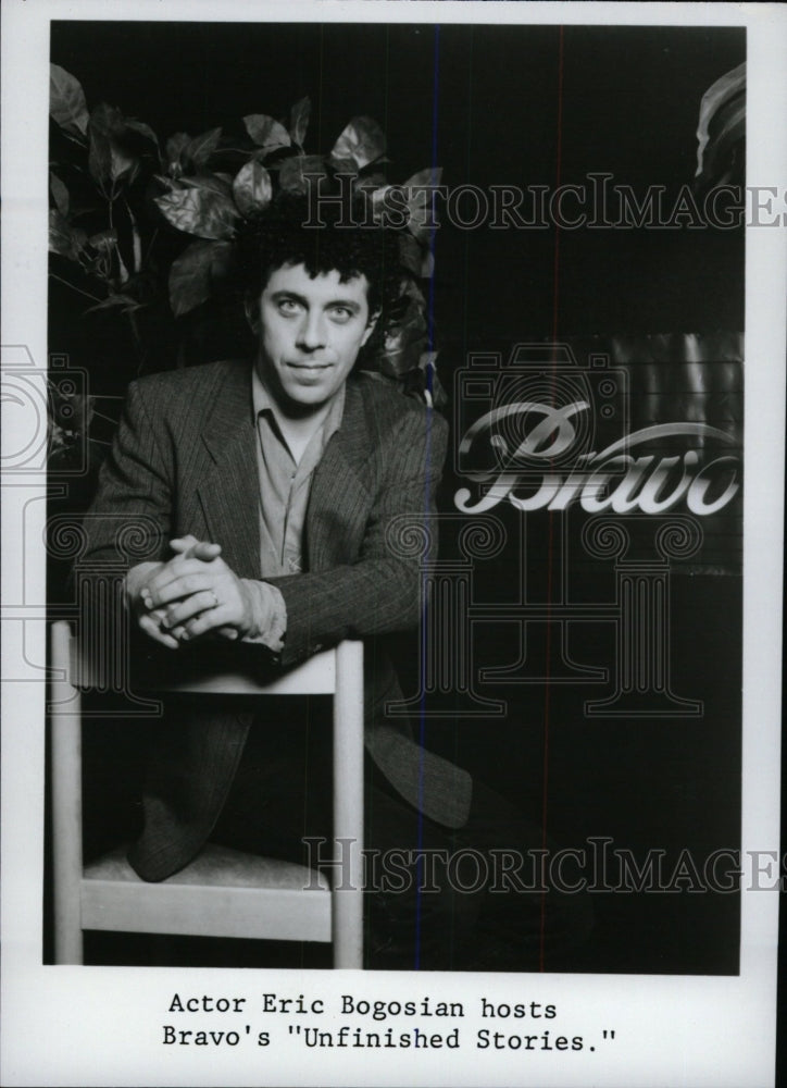 1989 Press Photo Actor Eric Bogosian Bravo Unfinished - RRW79153 - Historic Images