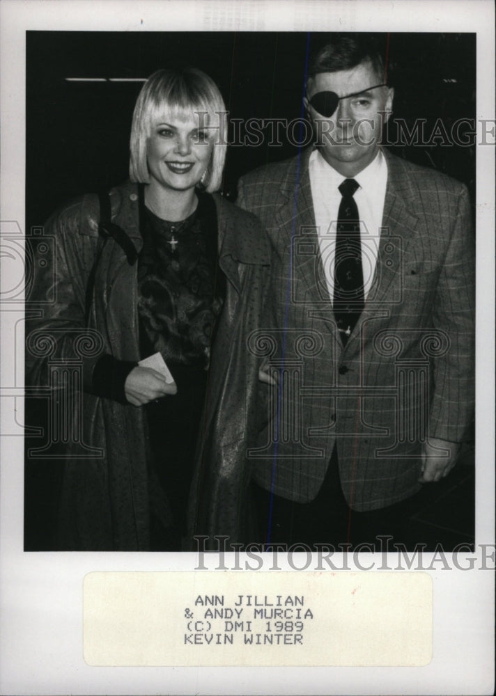 1989 Press Photo Ann Jillian Andy Murcia Kevin Winter - RRW79297 - Historic Images