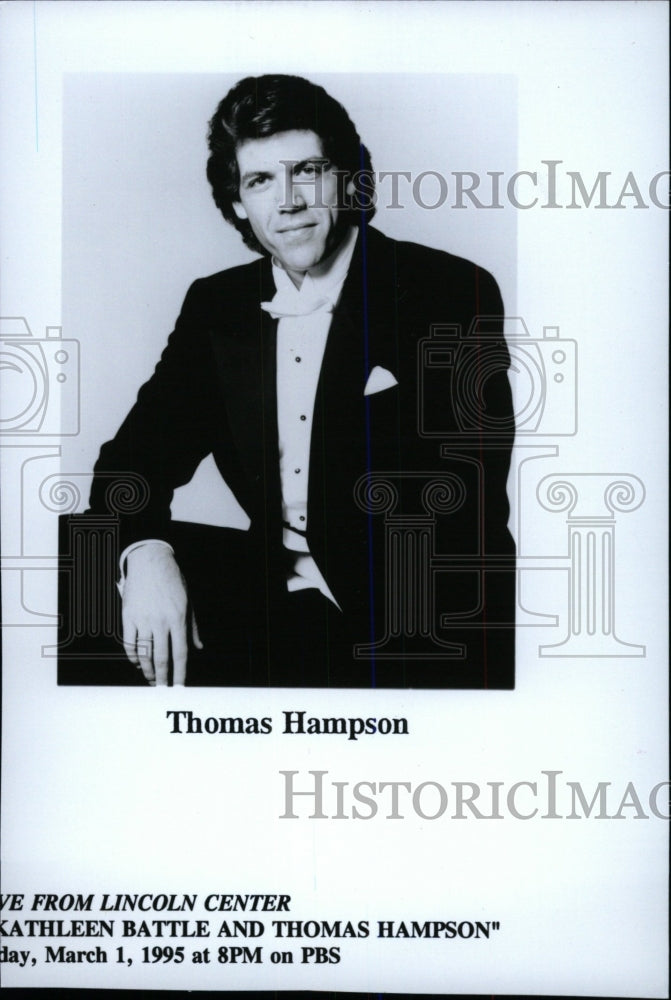 1995 Press Photo Thomas Hampson lyric baritone singer - RRW79399 - Historic Images