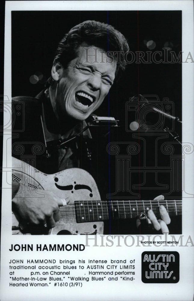 1991 Press Photo John Hammond Austin City Limits Mother - RRW79405 - Historic Images