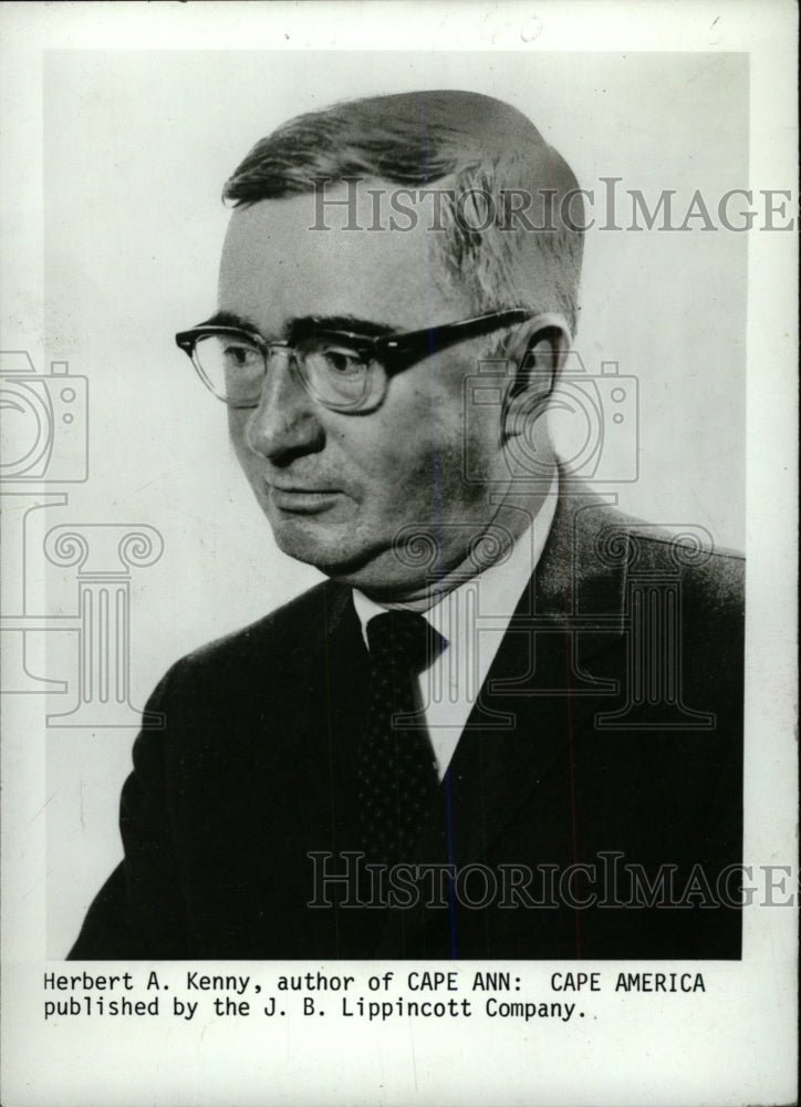 1971 Press Photo Author of Cape Ann Herbert A. Kenny - RRW79411 - Historic Images