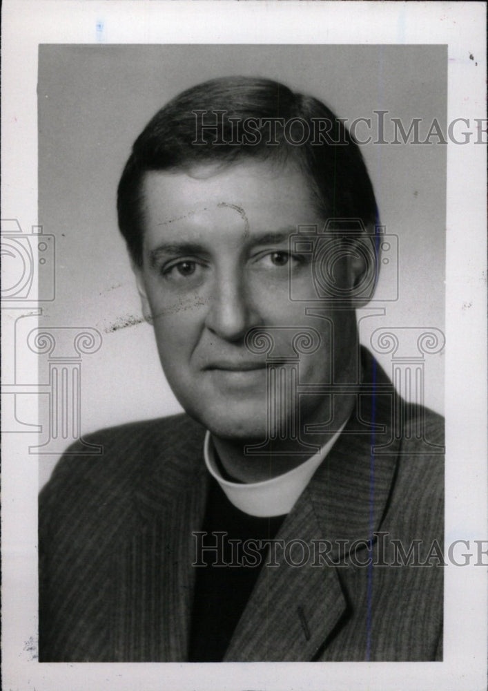 1990 Press Photo Rev Du Ross Ernest Simle Black White - RRW79477 - Historic Images