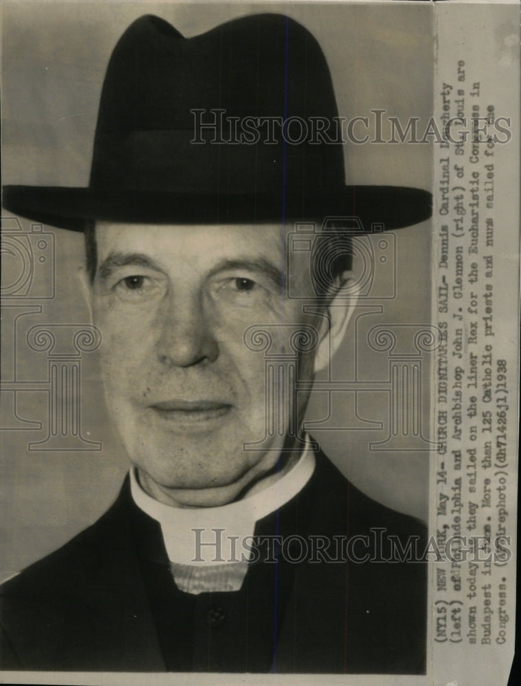 1938 Press Photo Dennis Dougherty Philadelphia - RRW79607 - Historic Images