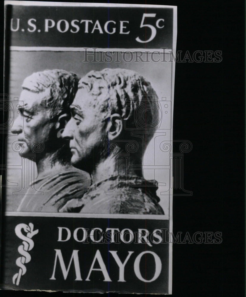 1964 Press Photo Doctors Mayo Post Stamp - RRW79817 - Historic Images