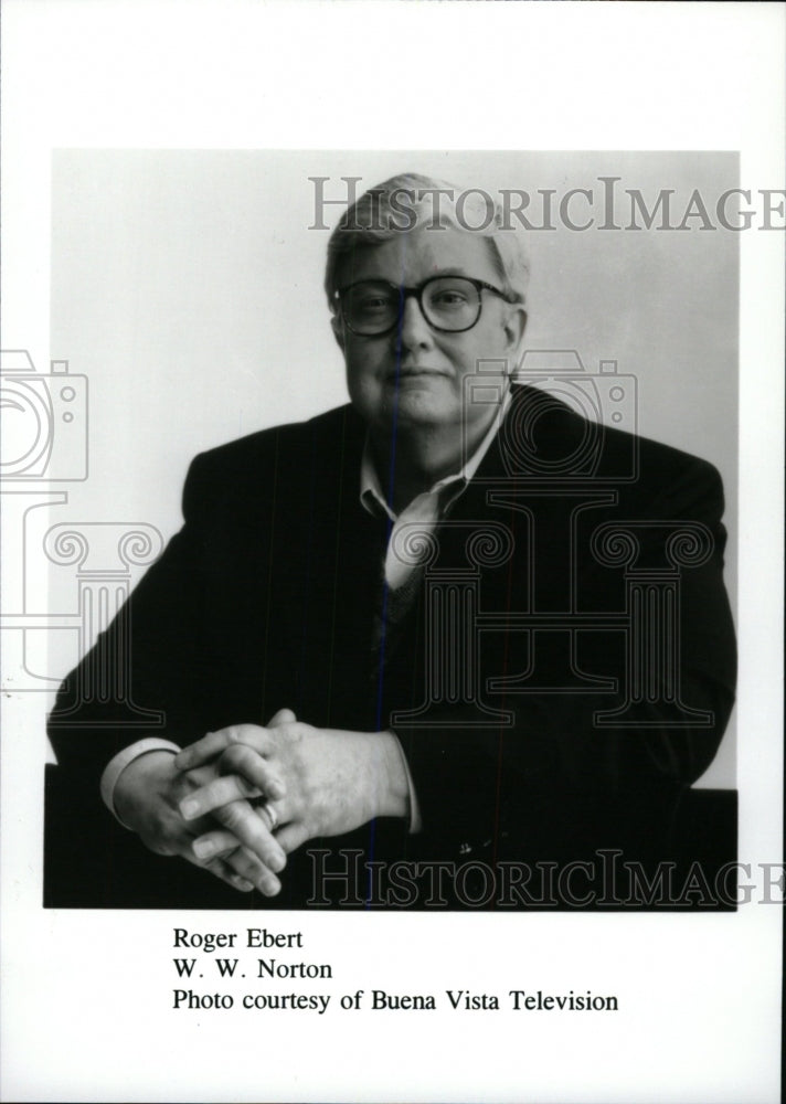 1996 Press Photo Roger Ebert W.W.Norton - RRW80049 - Historic Images