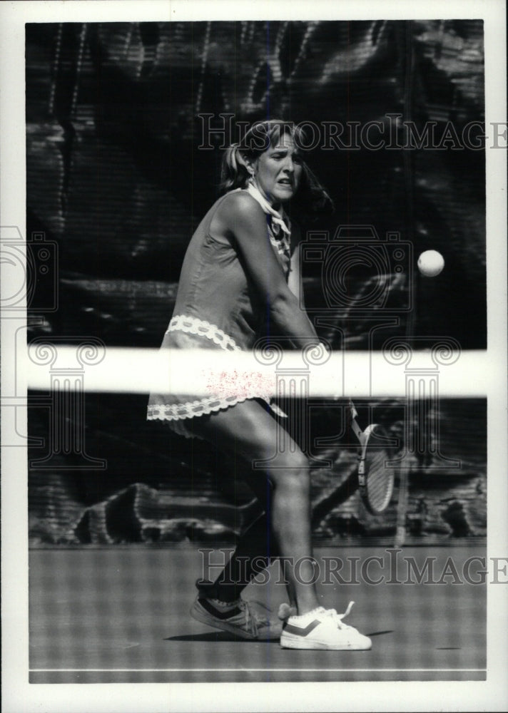 Press Photo A Woman Playing Tennis - RRW80203 - Historic Images