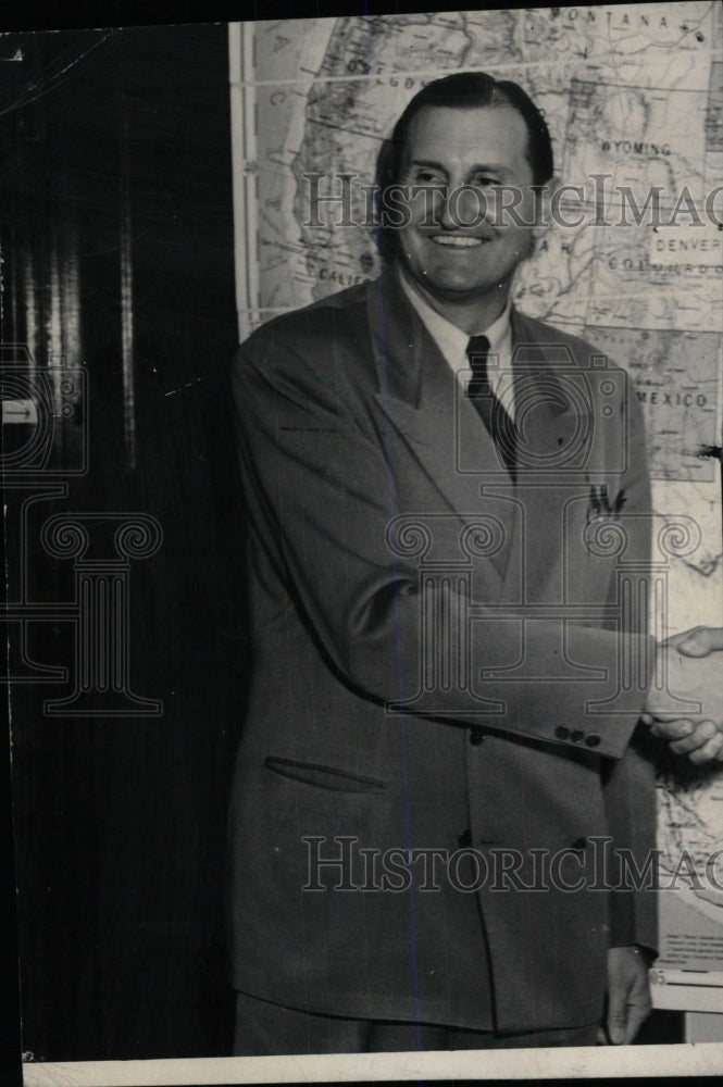 1948 Press Photo Ellison Ketchum John Bunn Foster Coach - RRW80283 - Historic Images