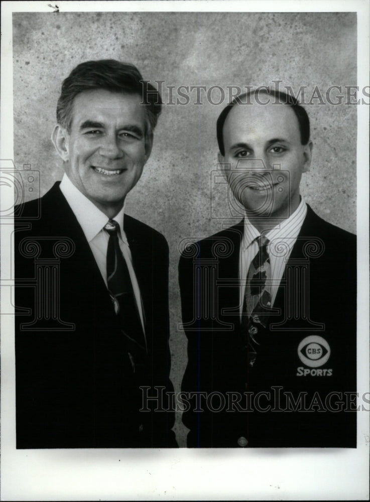 1993 Press Photo Tim McCarver Sean McDonough World 1992 - RRW80335 - Historic Images