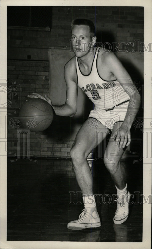 1957 Press Photo Gordie Johnson Colorado University - RRW80369 - Historic Images