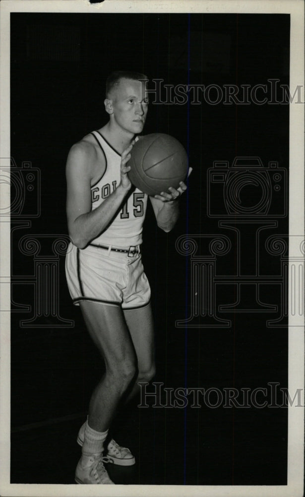 1955 Press Photo Gordie Johnson Basketball Player - RRW80373 - Historic Images