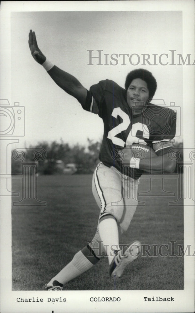 1974 Press Photo Charles Suonne Davis football tightend - RRW80393 - Historic Images