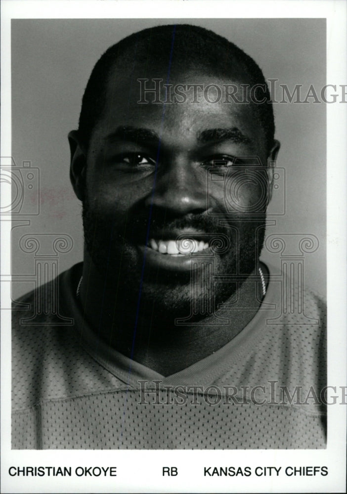 Press Photo Christian Emeka Okoye Kansas City Chiefs - RRW80661 - Historic Images