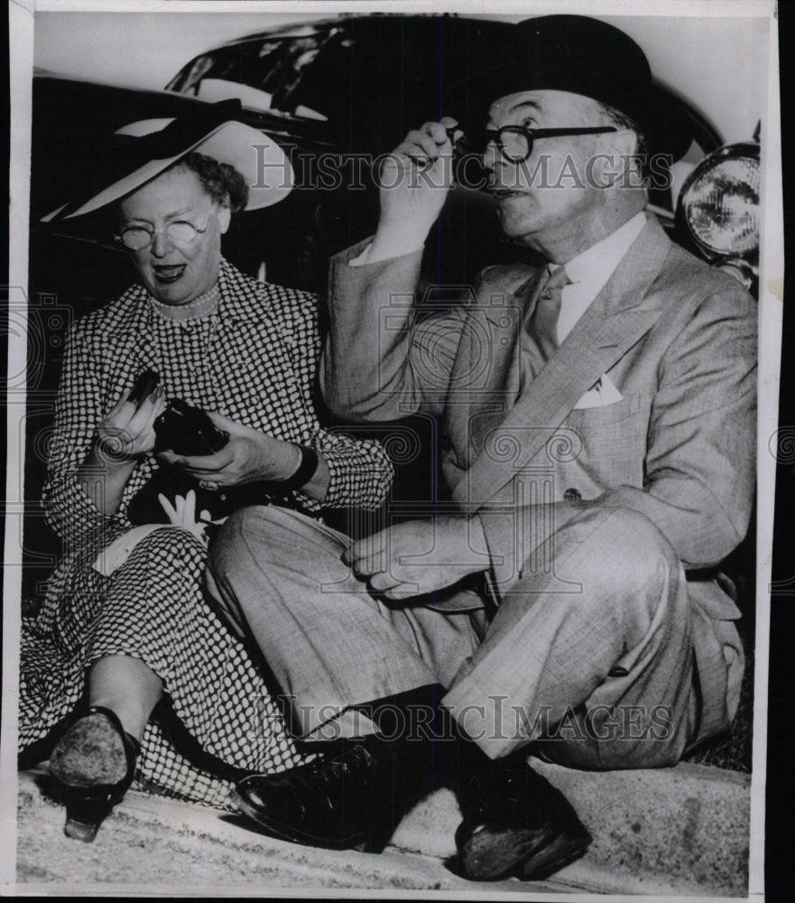 1951 Press Photo Robert Lovett Marshall day Virginia - RRW80723 - Historic Images