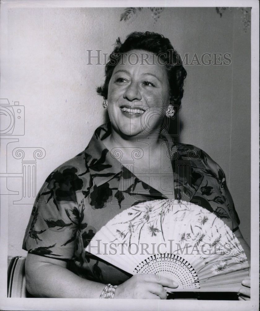 1957 Press Photo Lidia Brazzi Rosanno Wife Movie Actor - RRW81569 - Historic Images