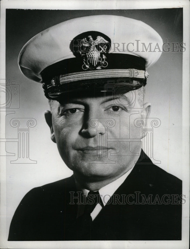 1943 Press Photo Harold Stassen Minnesota Naval Fort US - RRW81769 - Historic Images