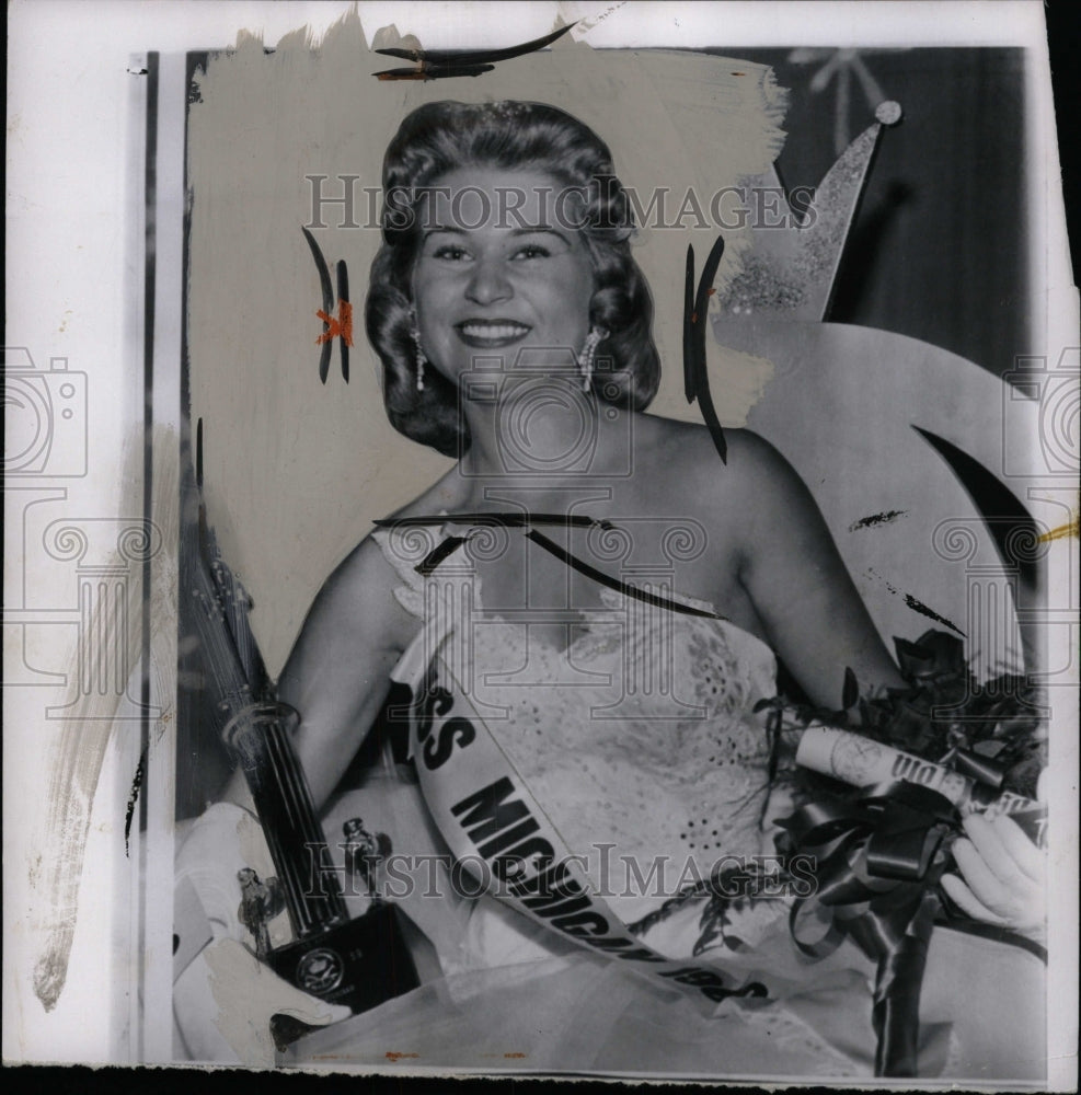 1959 Press Photo Ann Manston Miss Michigan. title won - RRW81807 - Historic Images