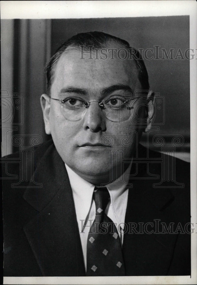 1943 Press Photo Frank S Hogan District Attorney Commis - RRW82227 - Historic Images