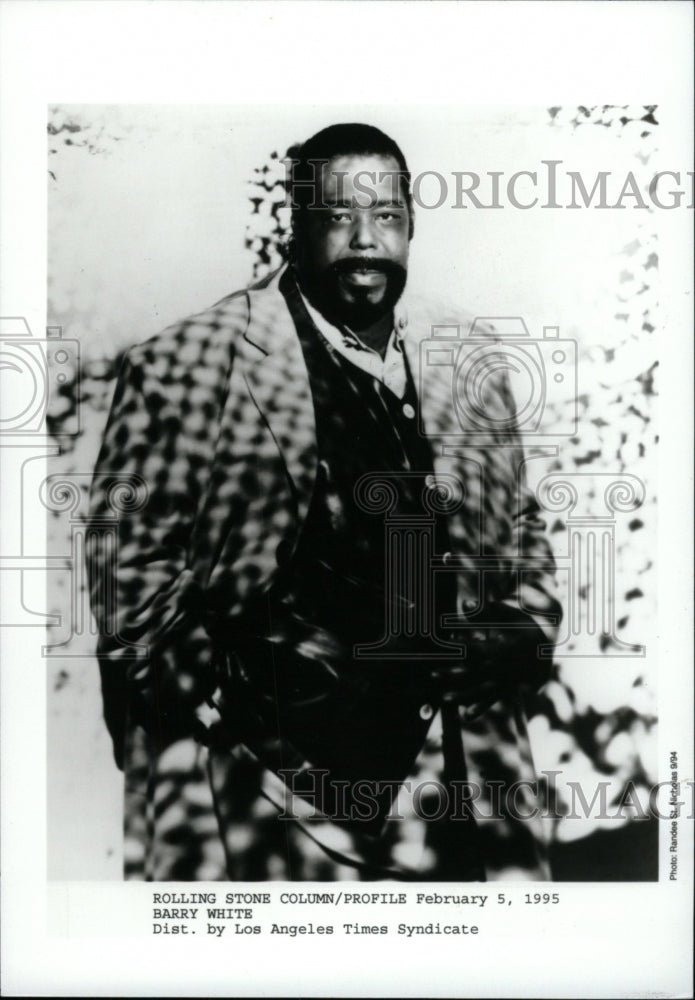 1995 Press Photo Barry White Grammy Award Winner - RRW82239 - Historic Images