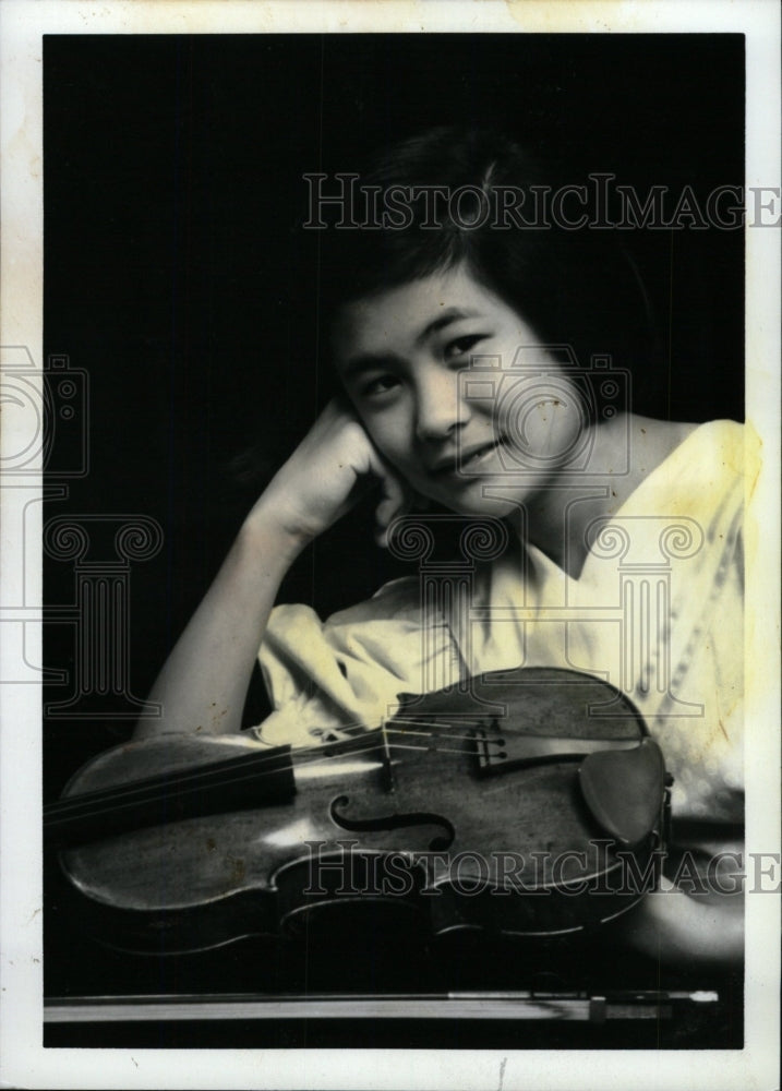 1991 Press Photo Jennifer Koh Detroit Symphony Music - RRW82307 - Historic Images