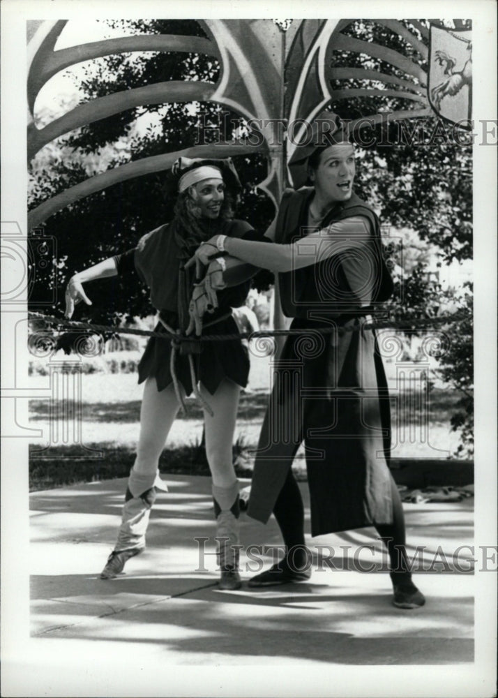 1985 Press Photo Medieval Fair Ringling museum Sarasota - RRW82567 - Historic Images