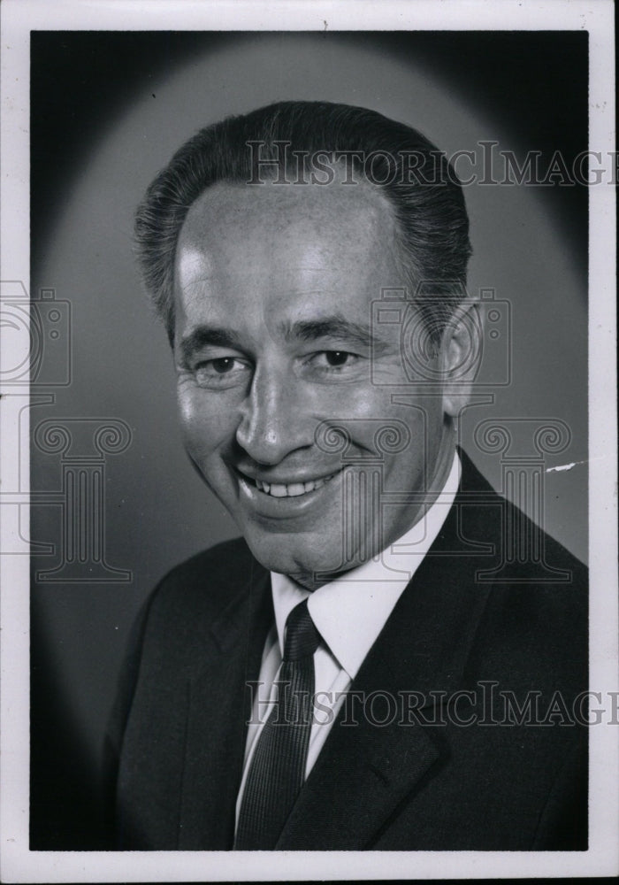 1967 Press Photo Shimon Peres Israeli Politician Smile - RRW82627 - Historic Images