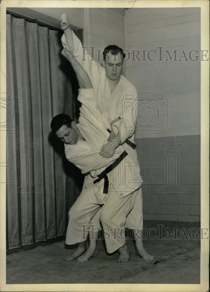 1962 Press Photo Sodetsukomi goshi Jim Colgan Bill Judo - RRW82675 - Historic Images