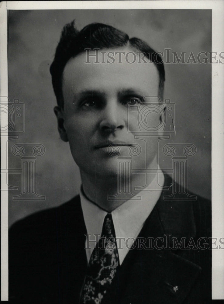 1934 Press Photo William L Van Antwerp Sheriff St Clair - RRW82795 - Historic Images