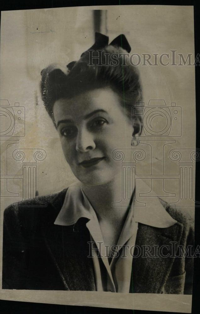 1944 Press Photo Baroness Joseph Der Els Belgium Wife - RRW82861 - Historic Images
